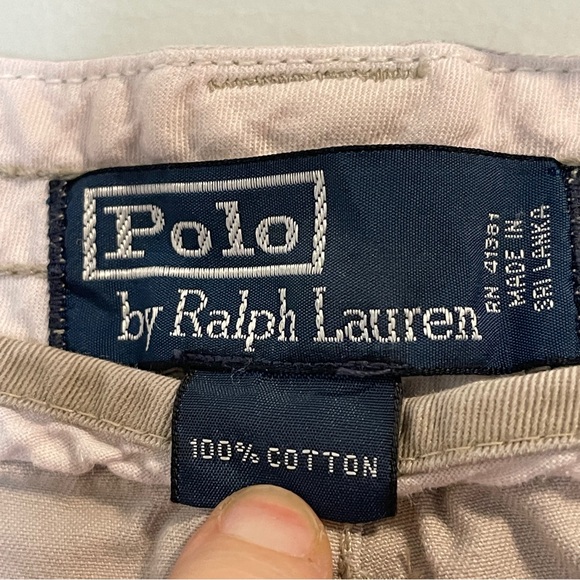 POLO BY RALPH LAUREN Classic Cargo Mens Shorts Beige Size 38 - Picture 5 of 6